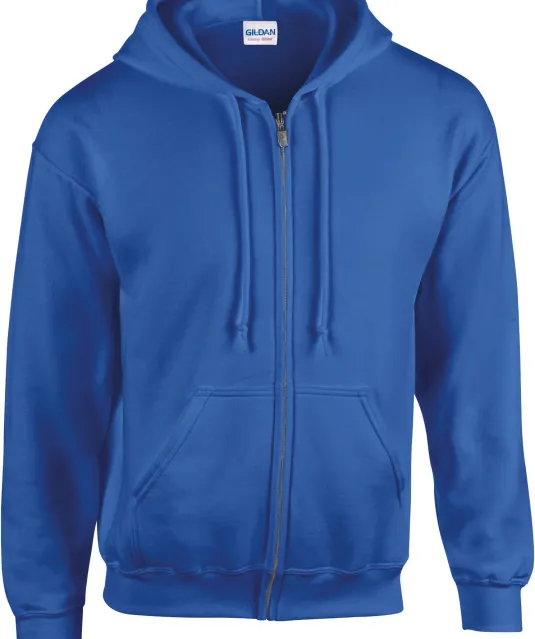 GI18600 - Heavy Blend™Adult Full Zip Hooded Sweatshirt Royal Blue