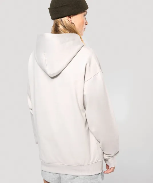 K4018 - Oversized fleece sweater met capuchon Black
