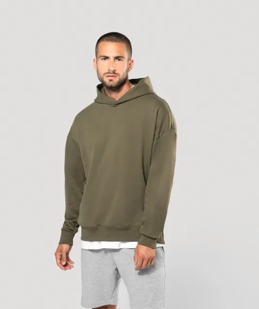 K4018 - Oversized fleece sweater met capuchon Black