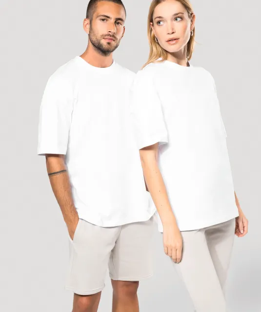K3008 - Oversized T-shirt korte mouwen uniseks Black