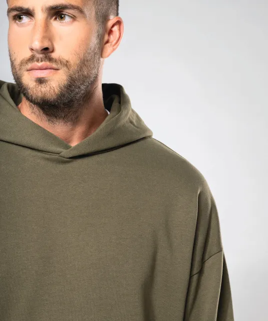 K4018 - Oversized fleece sweater met capuchon Black