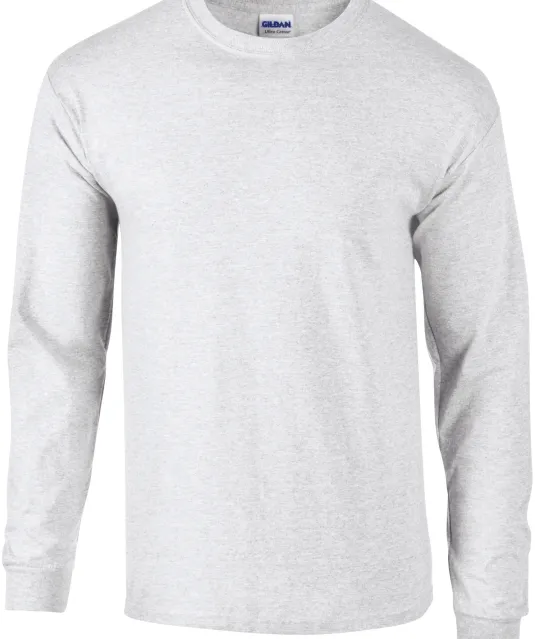 GI2400 - Ultra Cotton™ Classic Fit Adult Long Sleeve T-Shirt Ash