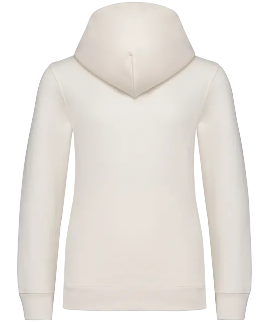 NS405 - Ecologische kindersweater met rits en capuchon Ivory
