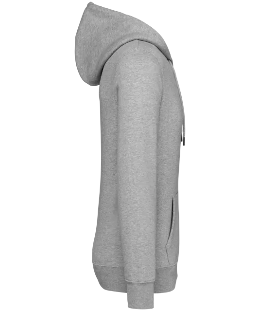 NS402 - Ecologische uniseks sweater met capuchon en rits Moon Grey Heather