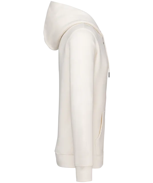 NS402 - Ecologische uniseks sweater met capuchon en rits Ivory