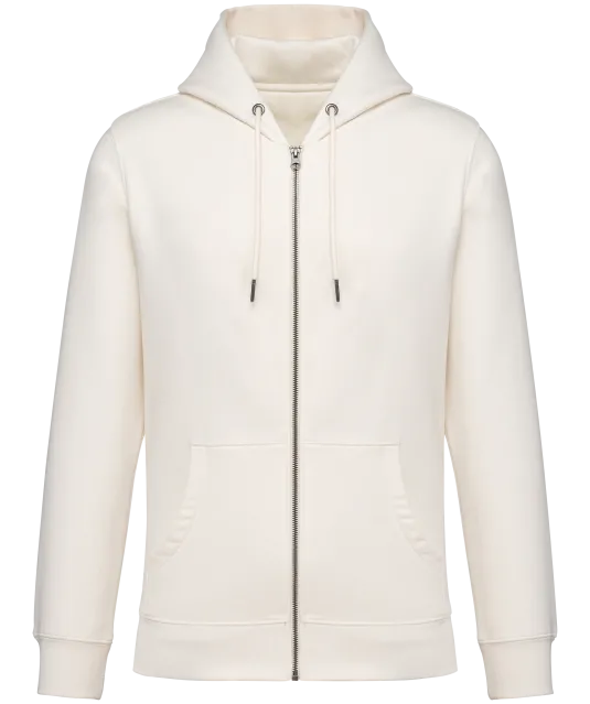 NS402 - Ecologische uniseks sweater met capuchon en rits Ivory