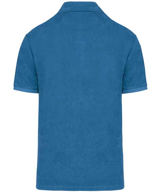 NS227 - Herenpolo Terry Towel- 210 gr/m2 Riviera Blue