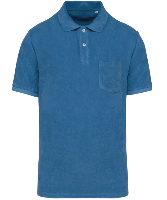 NS227 - Herenpolo Terry Towel- 210 gr/m2 Riviera Blue
