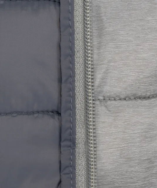 K6111 - Ladies' lightweight hooded padded jacket Marl Silver