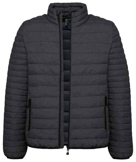 K6120 - Men's lightweight padded jacket Marl Dark Grey