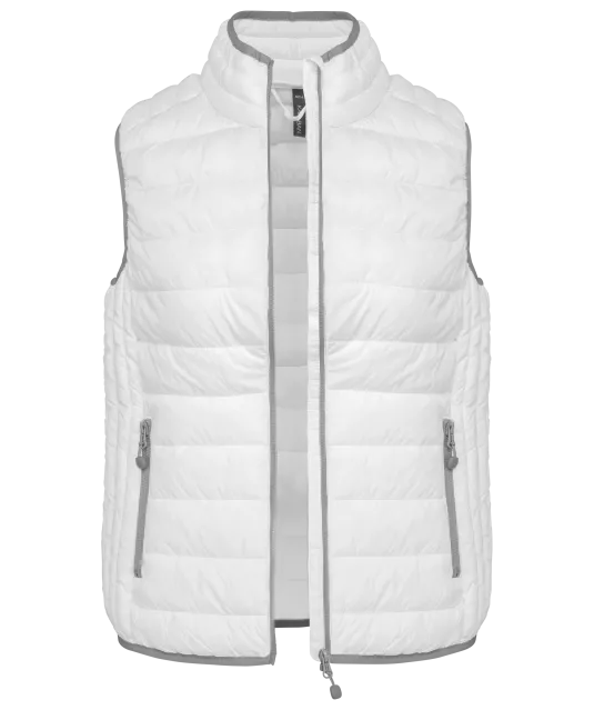 K6114 - Ladies' lightweight sleeveless down jacket White