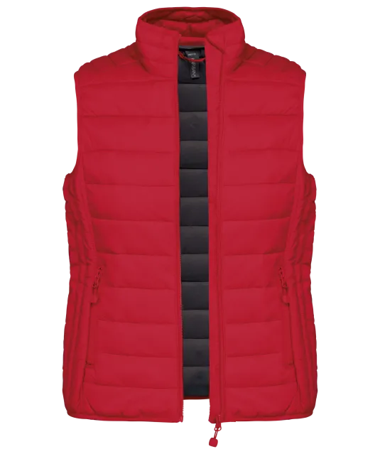 K6114 - Ladies' lightweight sleeveless down jacket Red