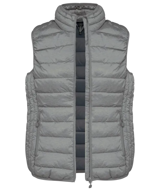 K6114 - Ladies' lightweight sleeveless down jacket Marl Silver