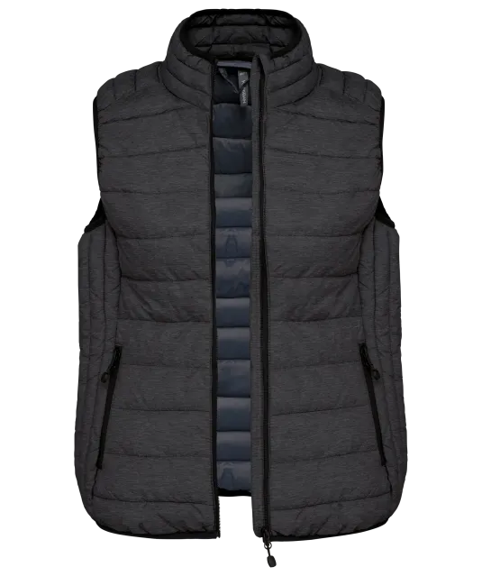 K6114 - Ladies' lightweight sleeveless down jacket Marl Dark Grey