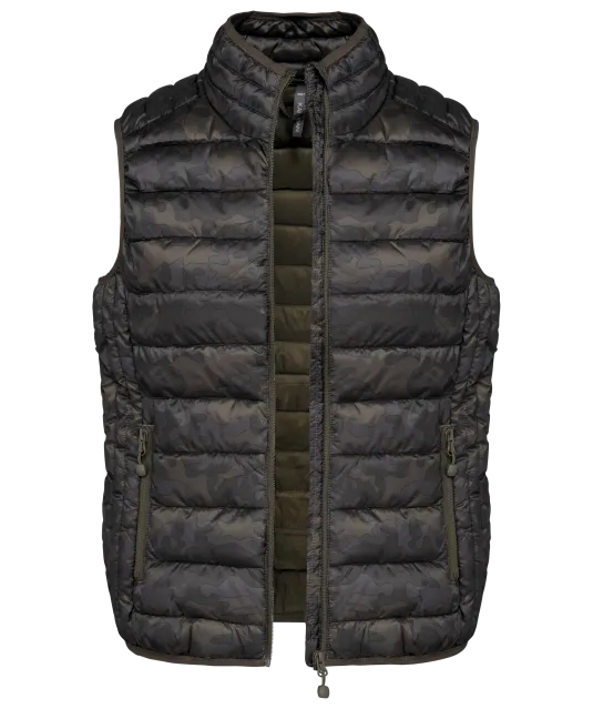 K6114 - Ladies' lightweight sleeveless down jacket Jungle Camo