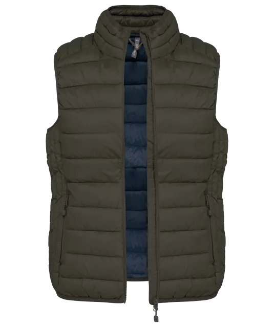 K6114 - Ladies' lightweight sleeveless down jacket Dark Khaki