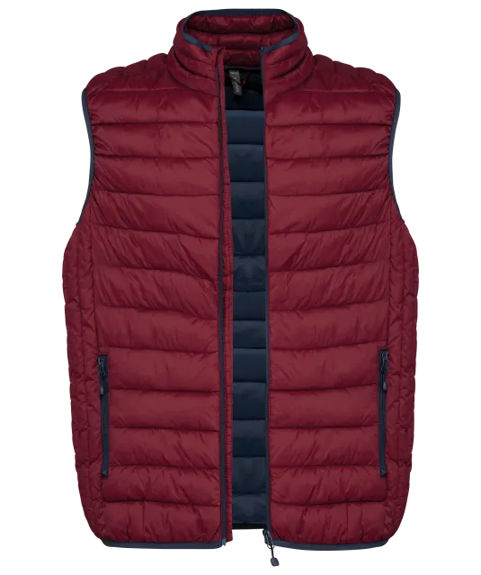 K6113 - Men’s lightweight sleeveless down jacket Wine