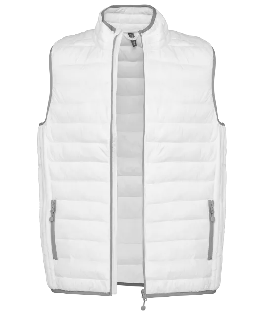 K6113 - Men’s lightweight sleeveless down jacket White