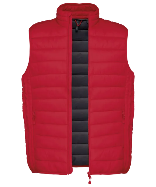 K6113 - Men’s lightweight sleeveless down jacket Red