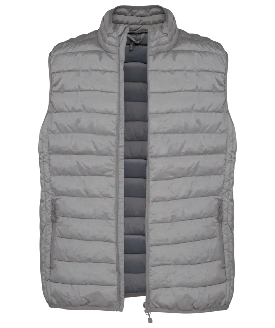 K6113 - Men’s lightweight sleeveless down jacket Marl Silver