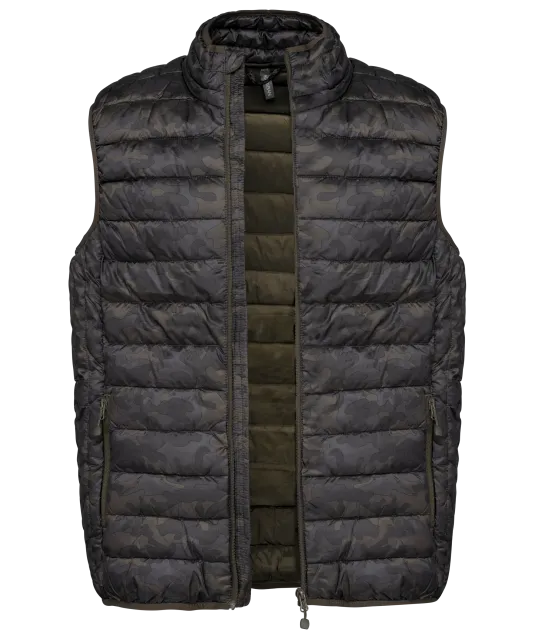 K6113 - Men’s lightweight sleeveless down jacket Jungle Camo