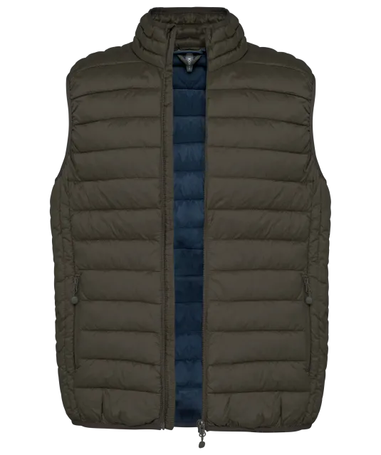 K6113 - Men’s lightweight sleeveless down jacket Dark Khaki