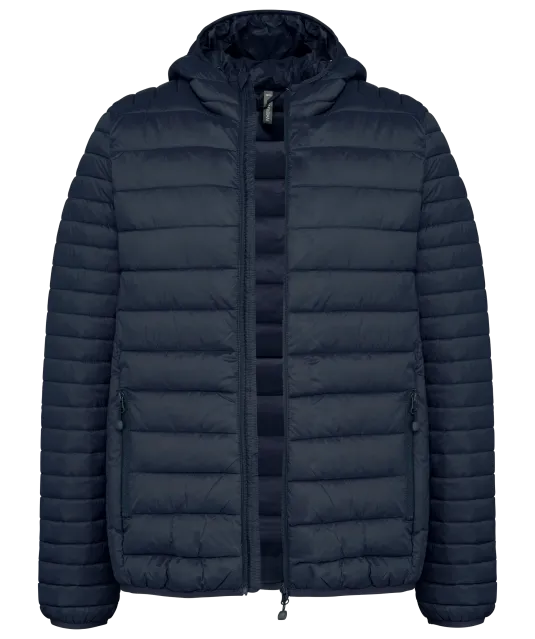 K6110 - Men's lightweight hooded padded jacket Navy