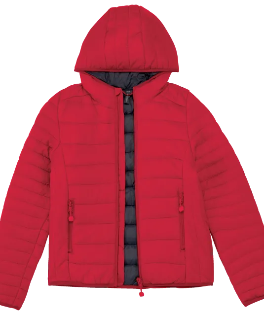 K6112 - Lichte kinderjas met capuchon Red