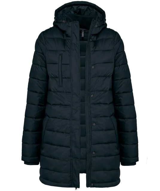 K6129 - Lichte damesparka met capuchon Navy