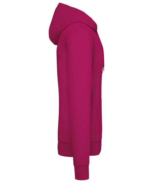 K4027 - Ecologische herensweater met capuchon Fuchsia