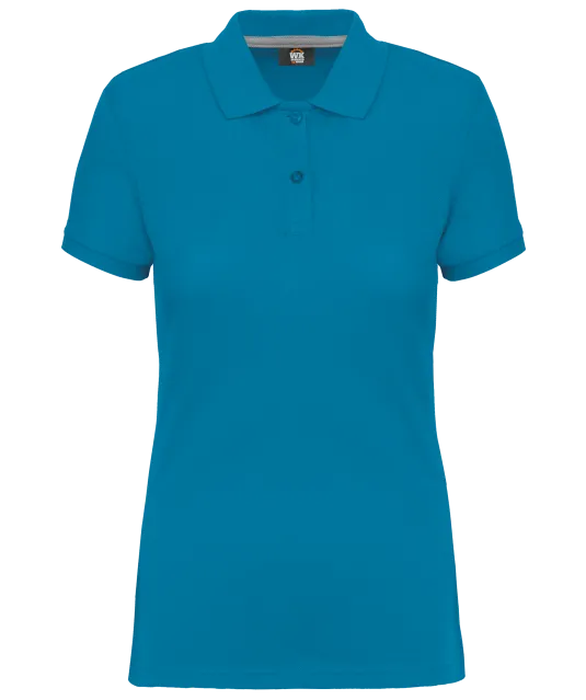 WK275 - Damespolo korte mouwen Tropical Blue
