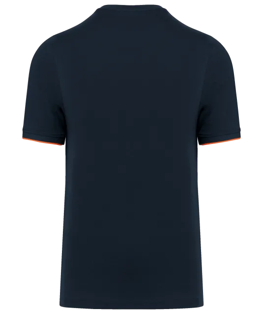 WK3020 - T-shirt Day To Day korte mouwen Navy / Fluorescent Orange
