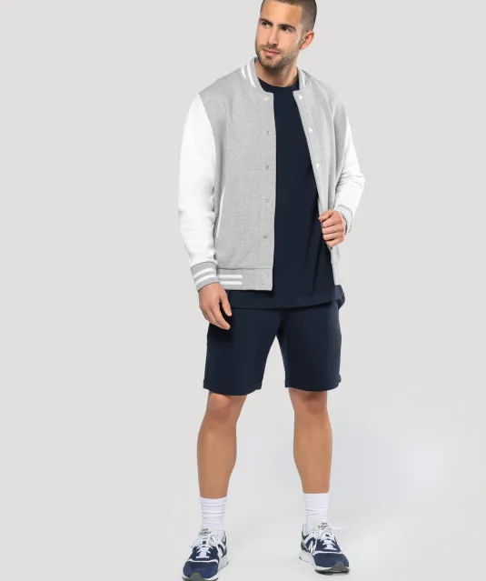 K757 - Duurzame fleece short voor heren Black