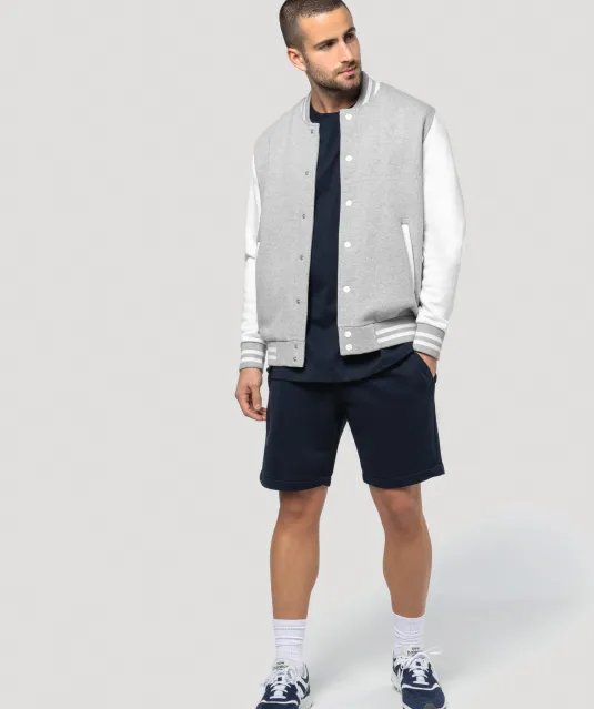 K757 - Duurzame fleece short voor heren Black