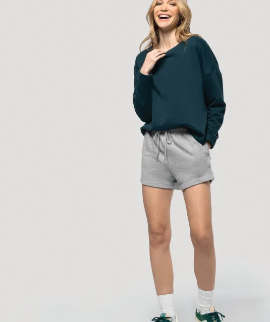 K471 - Damessweater “Loose fit” Light grey heather