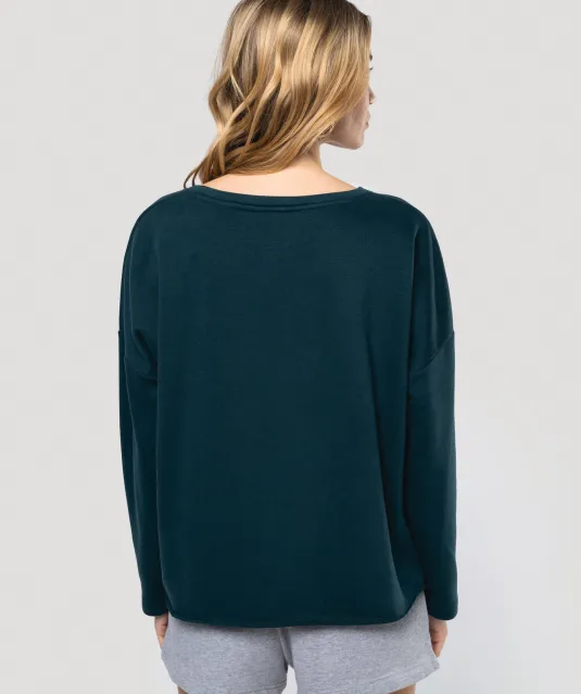 K471 - Damessweater “Loose fit” Light grey heather