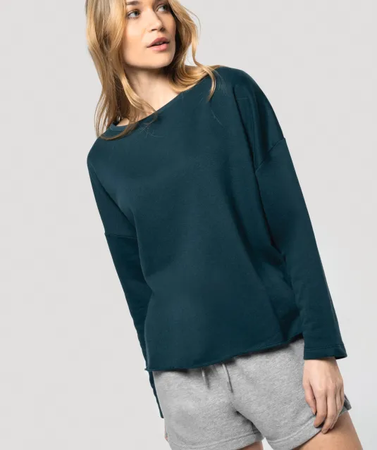 K471 - Damessweater “Loose fit” Light grey heather