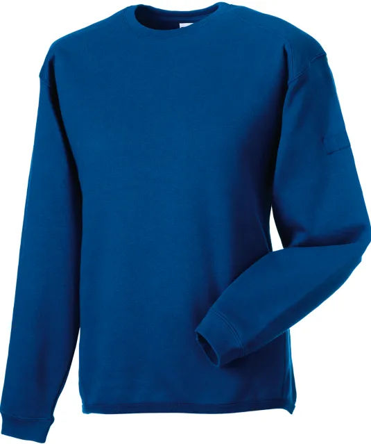 RU013M - Heavy Duty ronde hals sweater Bright Royal