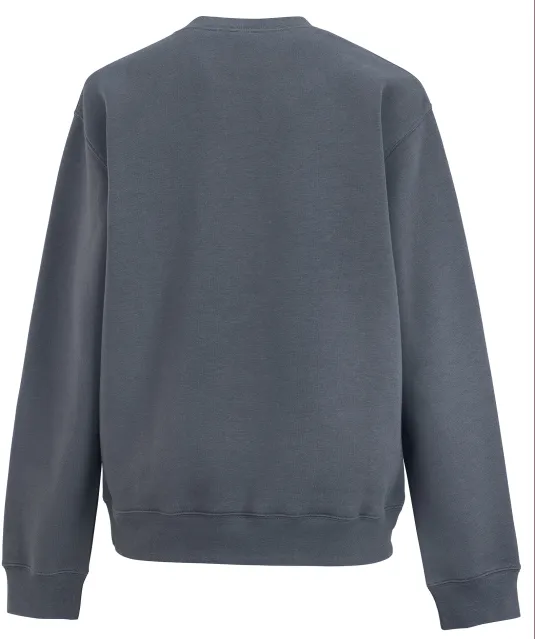 RU262M - Authentic Sweater met ronde hals Convoy Grey