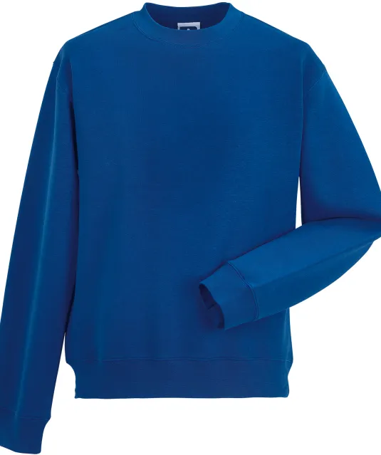 RU262M - Authentic Sweater met ronde hals Bright Royal
