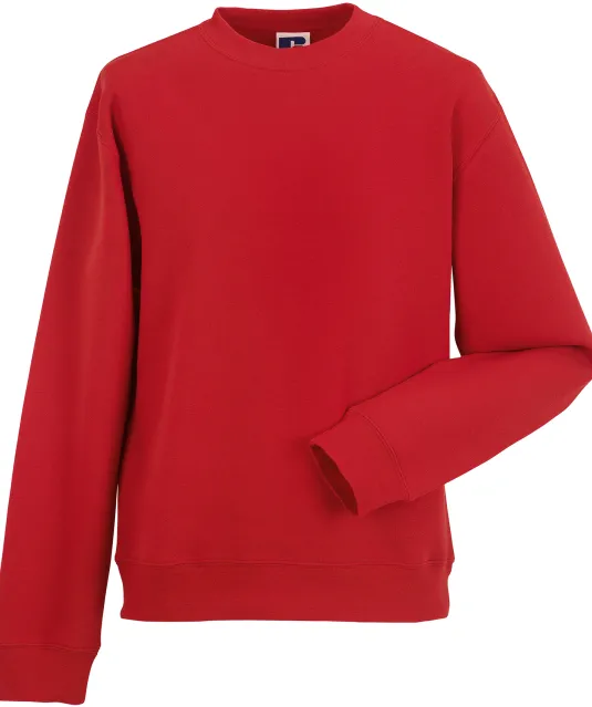 RU262M - Authentic Sweater met ronde hals Classic Red