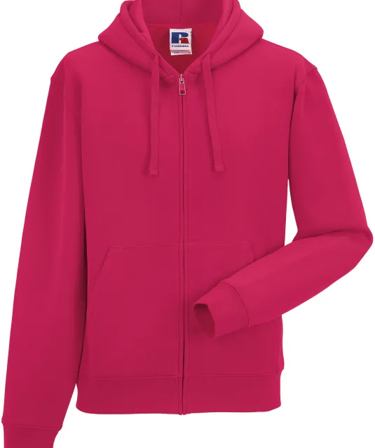 RU266M - Authentic Sweatvest met capuchon Fuchsia