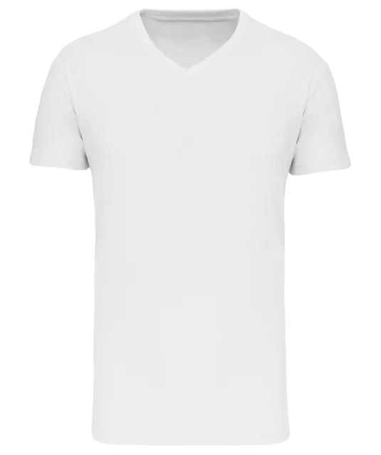 K3028IC - Heren-t-shirt BIO150 IC V-hals White