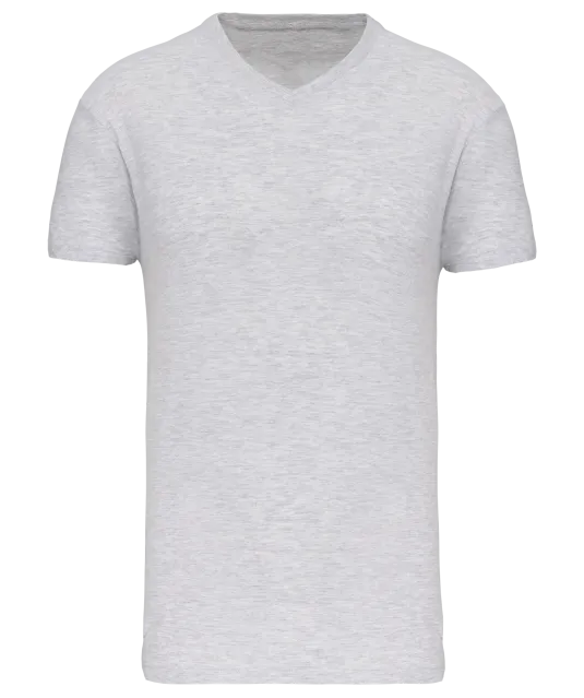 K3028IC - Heren-t-shirt BIO150 IC V-hals Ash Heather