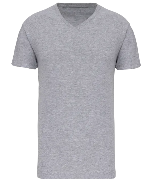 K3028IC - Heren-t-shirt BIO150 IC V-hals Oxford Grey