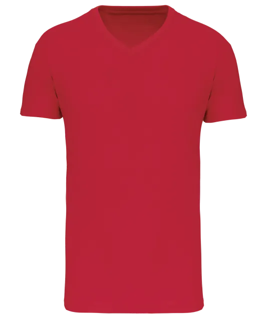 K3028IC - Heren-t-shirt BIO150 IC V-hals Red