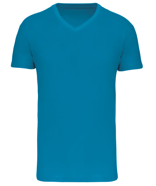 K3028IC - Heren-t-shirt BIO150 IC V-hals Tropical Blue