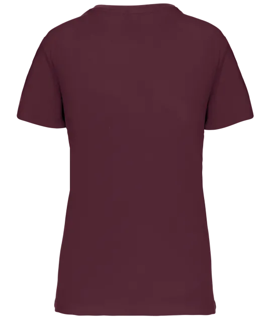 K3029IC - Dames-t-shirt BIO150 IC V-hals Wine