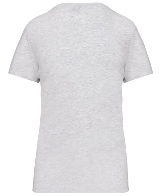 K3029IC - Dames-t-shirt BIO150 IC V-hals Ash Heather