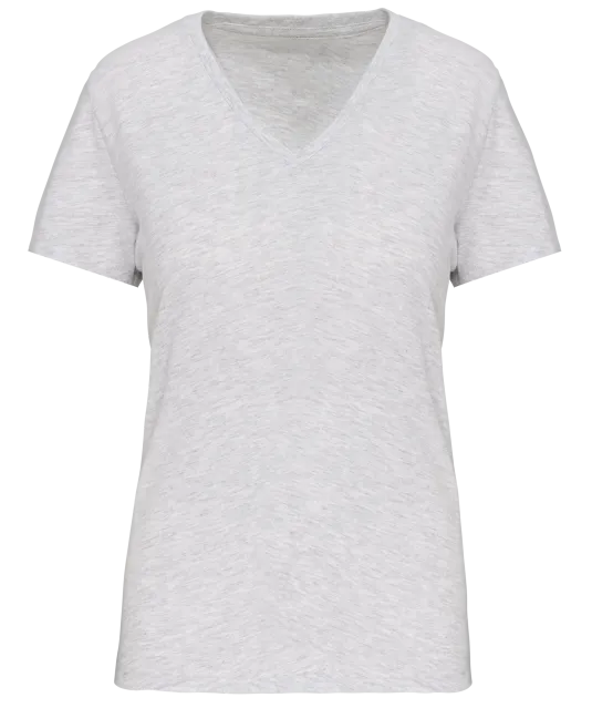 K3029IC - Dames-t-shirt BIO150 IC V-hals Ash Heather